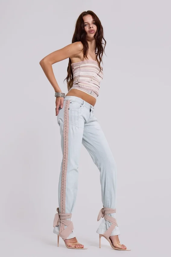 Jeans bootcut Nadia en cuivre