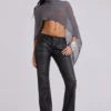Jeans bootcut noir Cooper en PU