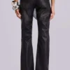 Jeans bootcut noir Cooper en PU