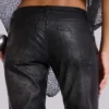 Jeans bootcut noir Cooper en PU