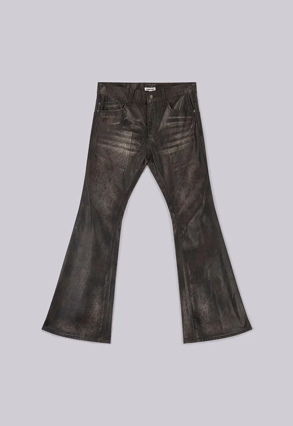 Jeans bootcut PU Drift noir délavé