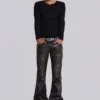 Jeans bootcut PU Drift noir délavé