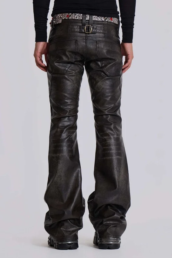 Jeans bootcut PU Drift noir délavé