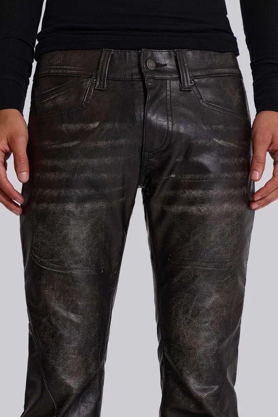 Jeans bootcut PU Drift noir délavé