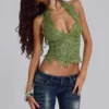 Jeans bootcut skinny taille basse Kelsey, délavage foncé
