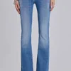 Jeans bootcut skinny taille basse Kelsey, délavage moyen