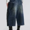 Jeans Carpenter court XL à effet éclaboussé