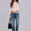 Jeans court Cooper orné