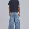 Jeans de charpentier bleu vintage délavé