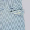 Jeans de charpentier à double genou à fines rayures