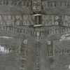 Jeans de charpentier ripstop kaki peint