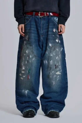 Jeans de charpentier Splatter Cinch