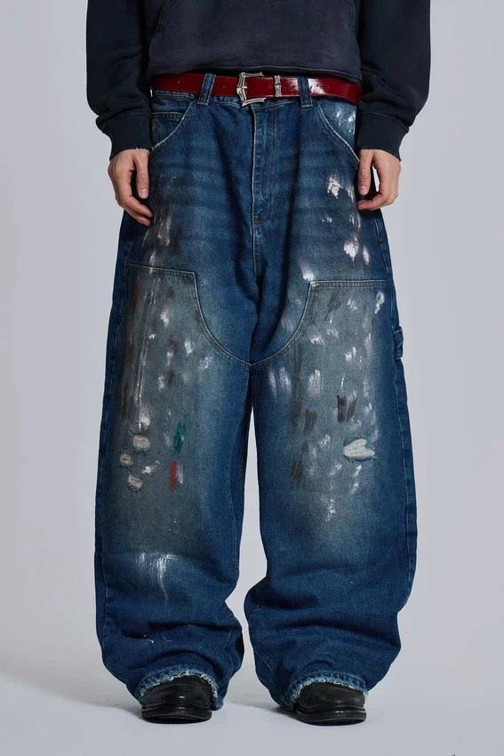 Jeans de charpentier Splatter Cinch
