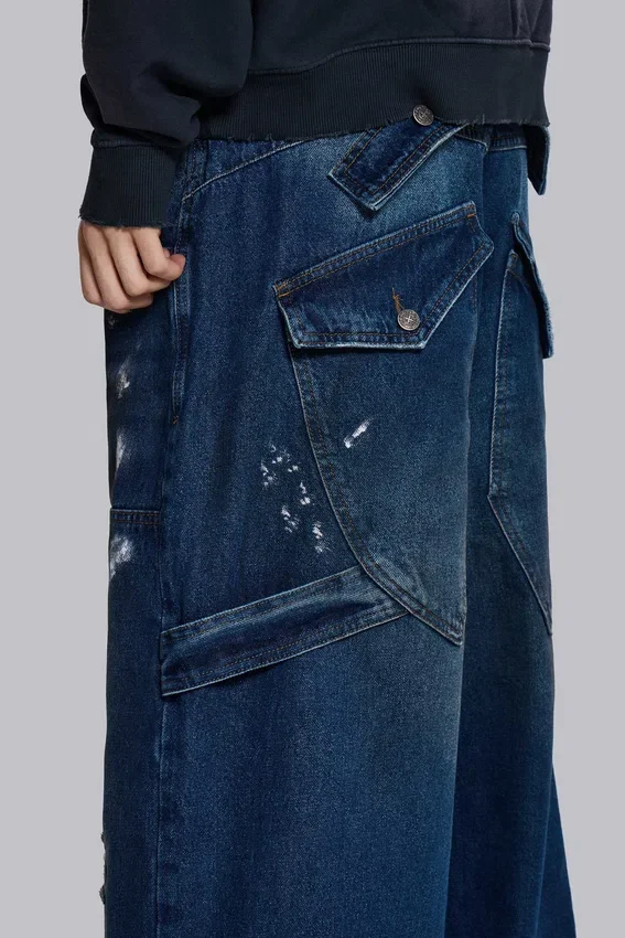 Jeans de charpentier Splatter Cinch