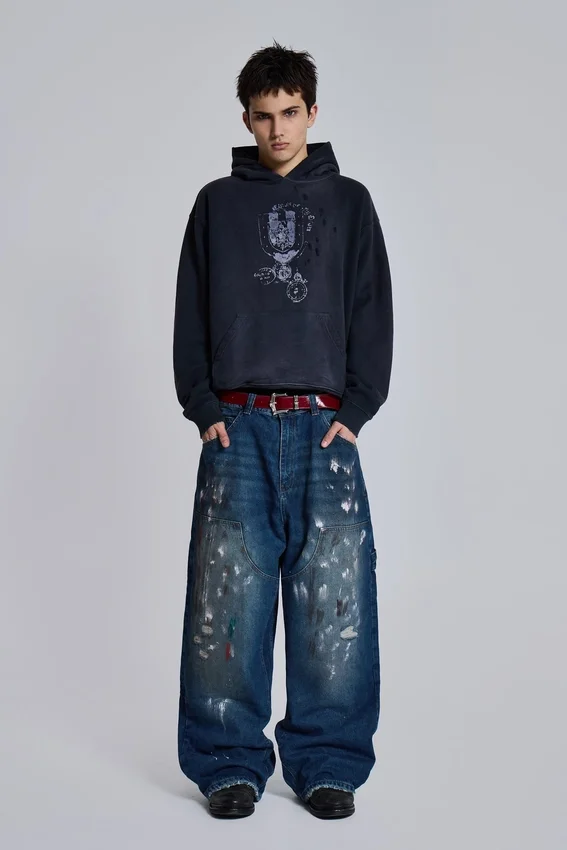 Jeans de charpentier Splatter Cinch