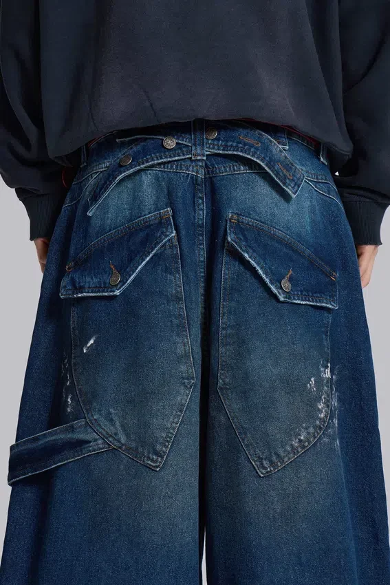 Jeans de charpentier Splatter Cinch