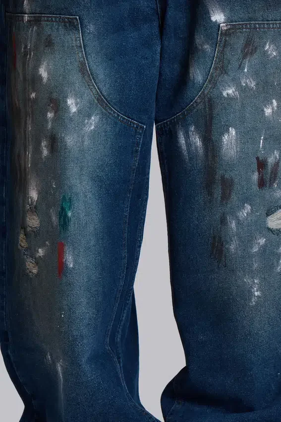 Jeans de charpentier Splatter Cinch