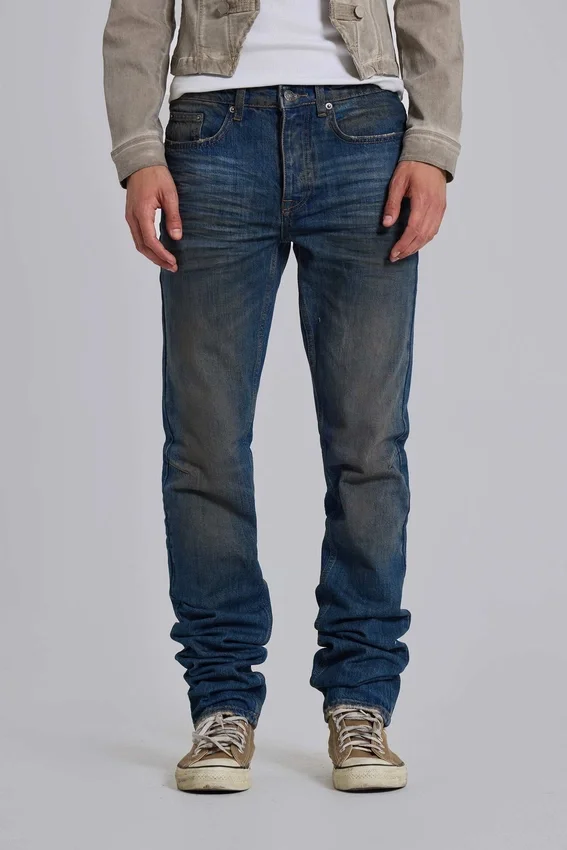 Jeans « Drain » délavés sales