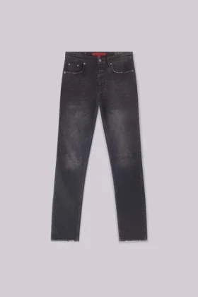 Jeans « Drain » noir délavé