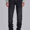 Jeans « Drain » noir délavé