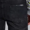Jeans « Drain » noir délavé