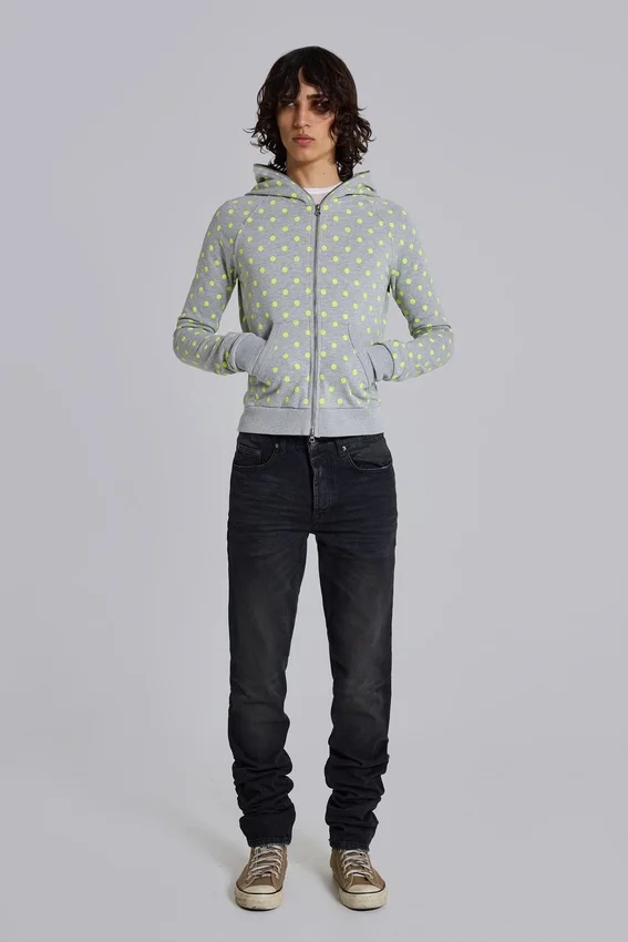 Jeans « Drain » noir délavé