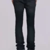 Jeans « Drain » noir délavé