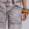Jeans droit taille basse Rider, coloris Painter