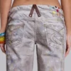 Jeans droit taille basse Rider, coloris Painter
