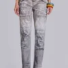 Jeans droit taille basse Rider, coloris Painter