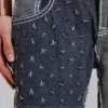 Jeans Rider à patchwork de drapeaux Rock Revival