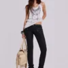 Jeans skinny taille basse enduit Ardor