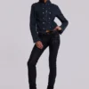 Jeans skinny taille basse enduit Ardor
