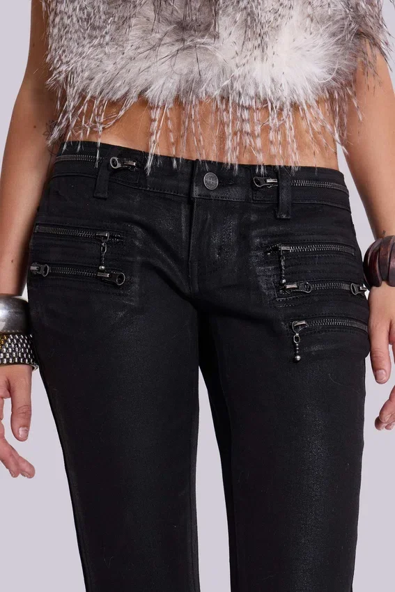 Jeans skinny taille basse enduit Ardor