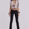 Jeans skinny taille basse enduit Ardor