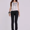 Jeans skinny taille basse enduit Ardor