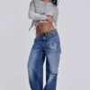 Jeans Sonic délavé bleu vintage