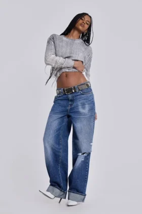 Jeans Sonic délavé bleu vintage