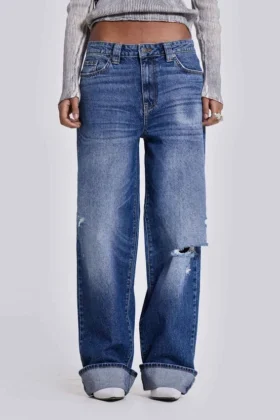 Jeans Sonic délavé bleu vintage