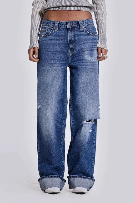 Jeans Sonic délavé bleu vintage