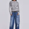 Jeans Sonic délavé bleu vintage