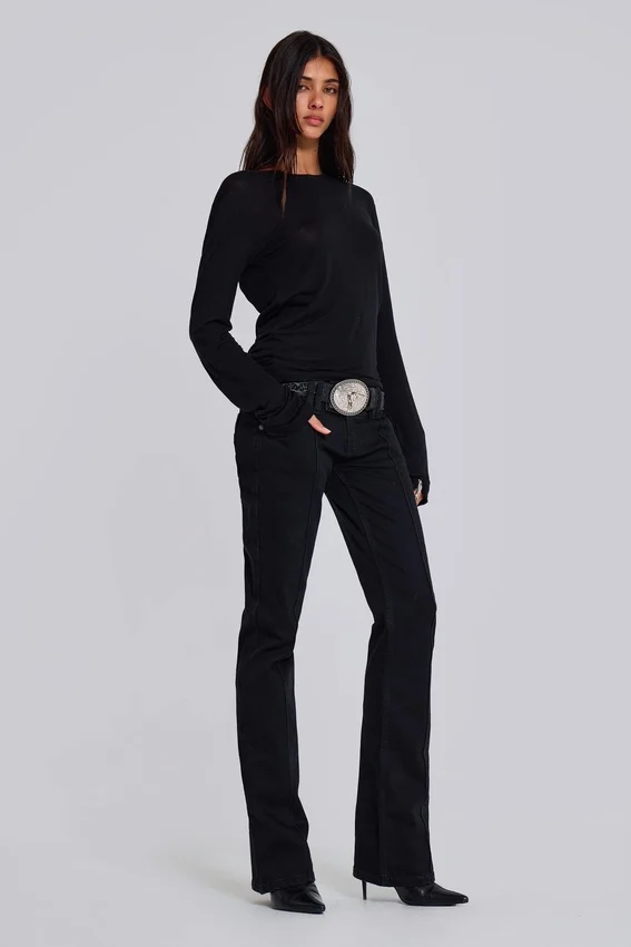 Jeans Thirteen noir uni
