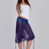 Jupe midi en maille froncée Velare