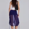 Jupe midi en maille froncée Velare