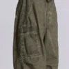 Khaki Oil Wash Parachute Pants