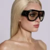 Lunettes de soleil Noctra XL Stud, couleur ambre