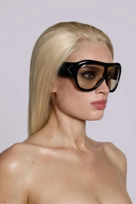 Lunettes de soleil Noctra XL Stud, couleur ambre