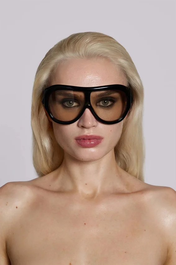 Lunettes de soleil Noctra XL Stud, couleur ambre