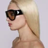 Lunettes de soleil Noctra XL Stud, couleur ambre