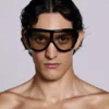 Lunettes de soleil Noctra XL Stud, couleur ambre